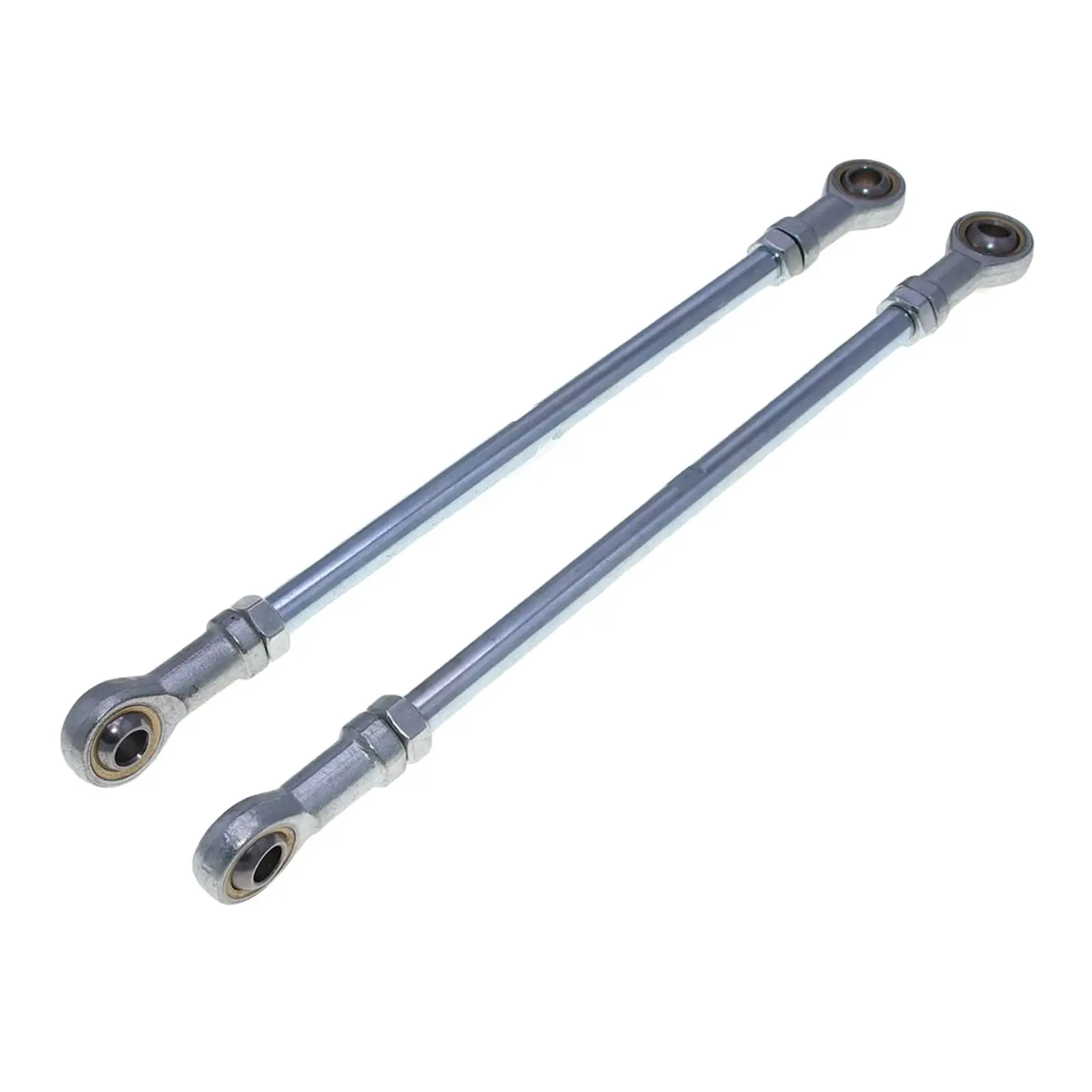 2x M10 Metal Bolt Tie Rod Ball Joiner Short Pull Rod Aluminum Steering Tie Rod