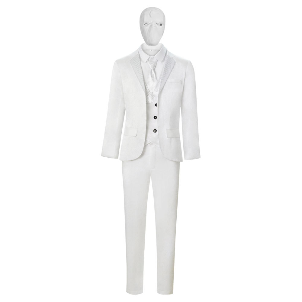 Moon Knight Marc Spector White Superhero Costume Cosplay