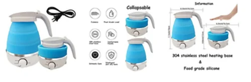 Title 1, Foldable And Portable Teapot Water Heater 0.6L ...