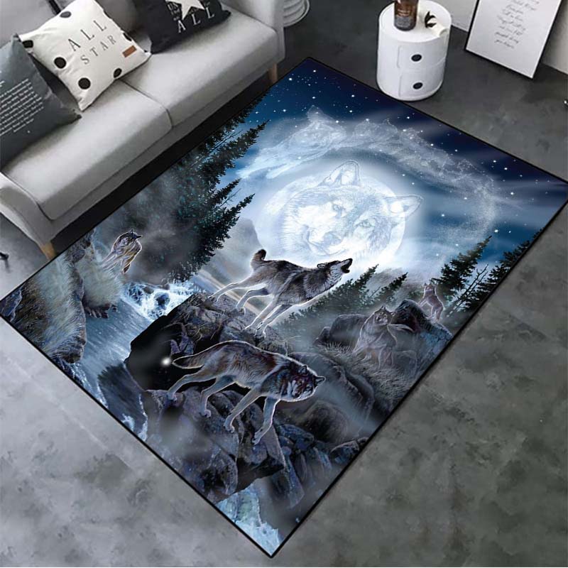 Wolf 3d Print Floor Mat Fashion Living Room Carpet Teen Indie Room Decor Fiercely Animal Rug Indoor Area Soft Flannel Play Mats Aliexpress