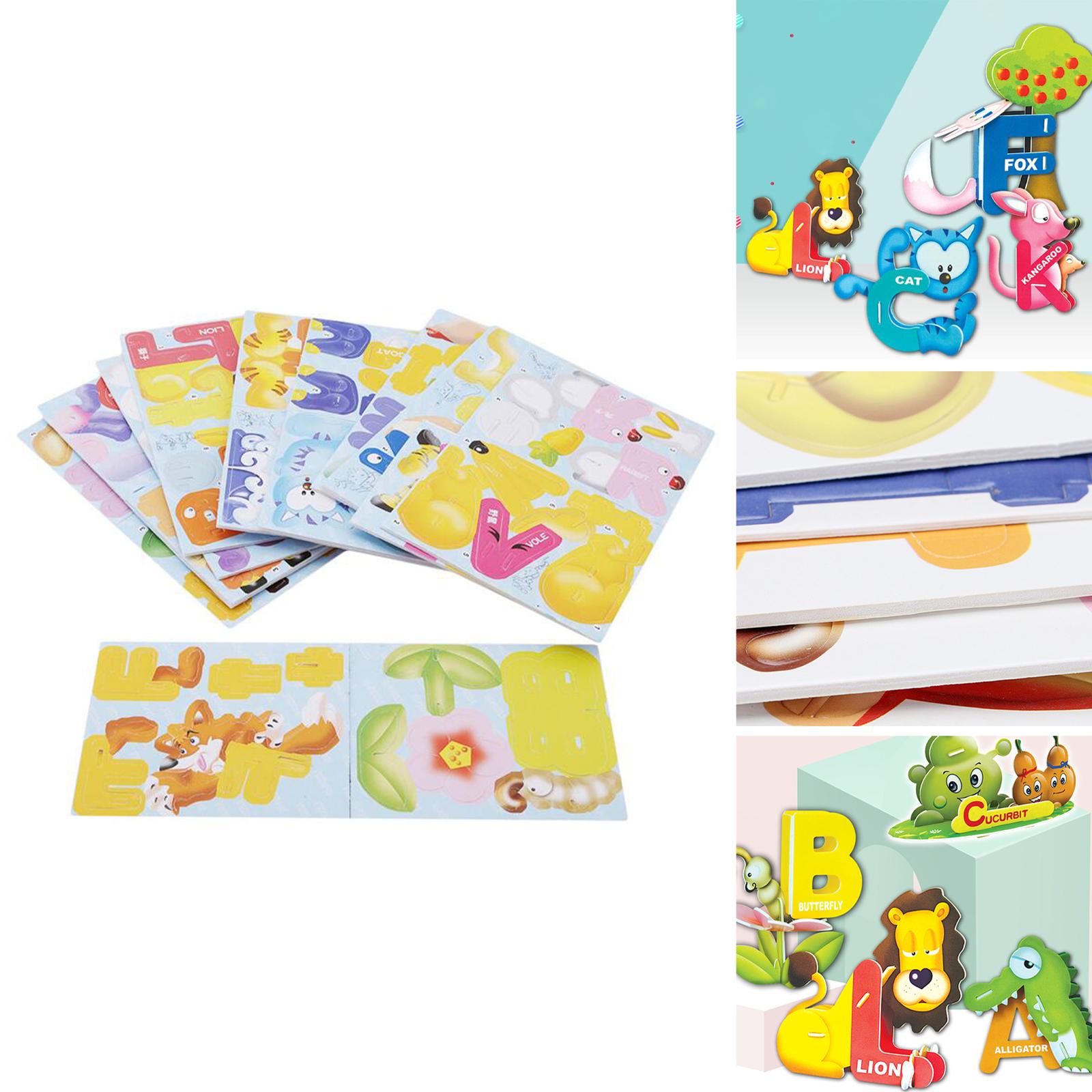 English Alphabet Cards Recognition Games Age 3 4 5 Years Reading for Baby