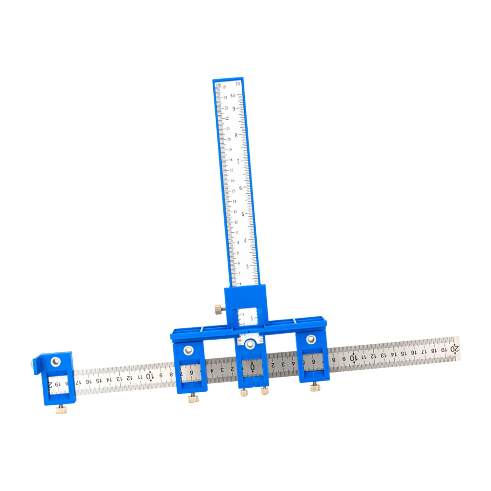 Cabinet Hardware Jig Hardware Woodworking Clamp Tool Slide Template Guide Cabinet for Install Handles and Pulls Hole Punch