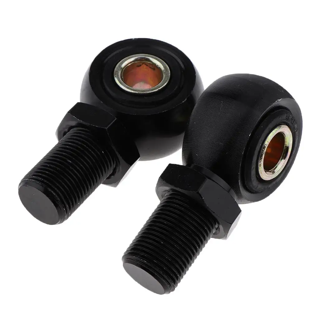 1 Pair of 60x10mm Black Shock Absorber Damper Joint Rear Round Eye Adapter