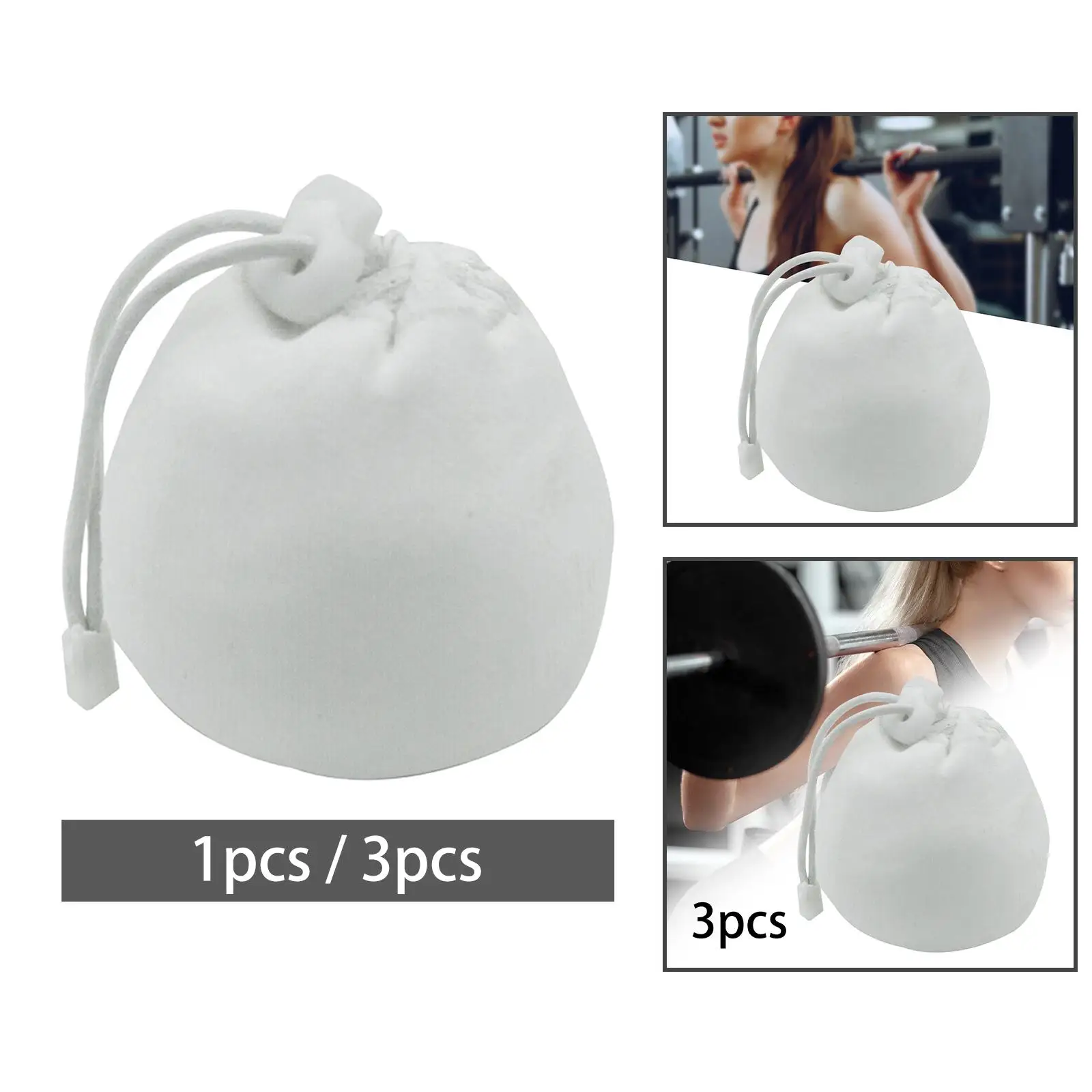 Gym Chalk Bag Drawstring Pouch Nonslip Sock with Buckle Equipment Packaging for