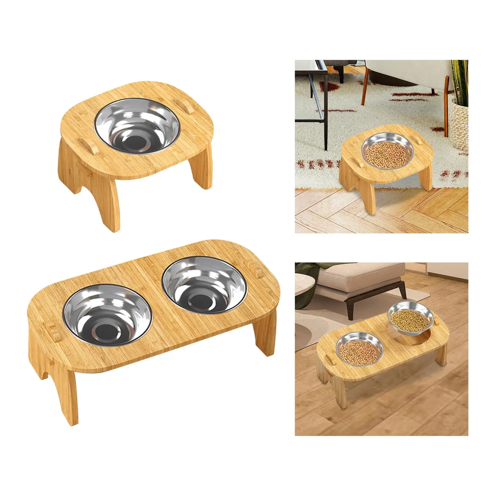 Elevated Pet Bowls Lightweight Kitty Drinking Bowl Raised Cat Feeder Cat Bowls Food Feeding Bowl for Small Medium Large Dogs