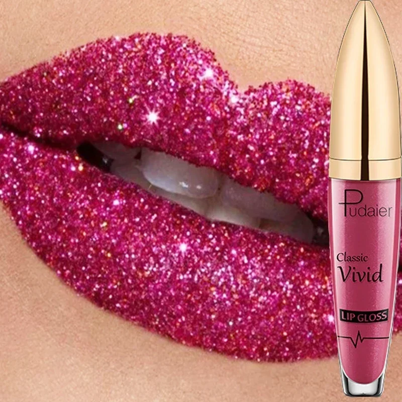 Best of Waterproof Diamond Glitter Lip Gloss 18 Colors Long Lasting Glitter Lipstick Shiny Lip Gloss Shimmer Pearl Lipgloss Lip Make Up Reviews & Tips