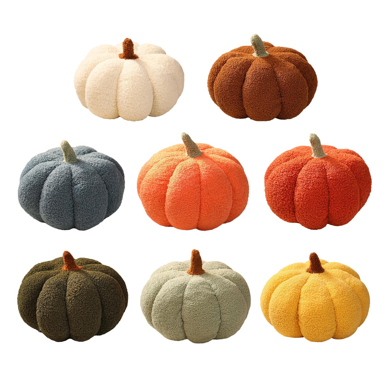 Halloween Pumpkin Pillows Home Decoration Comfortable Pumpkin Throw Pillows Plush Decorative Sofa Cushion for Room Decor Bed Car