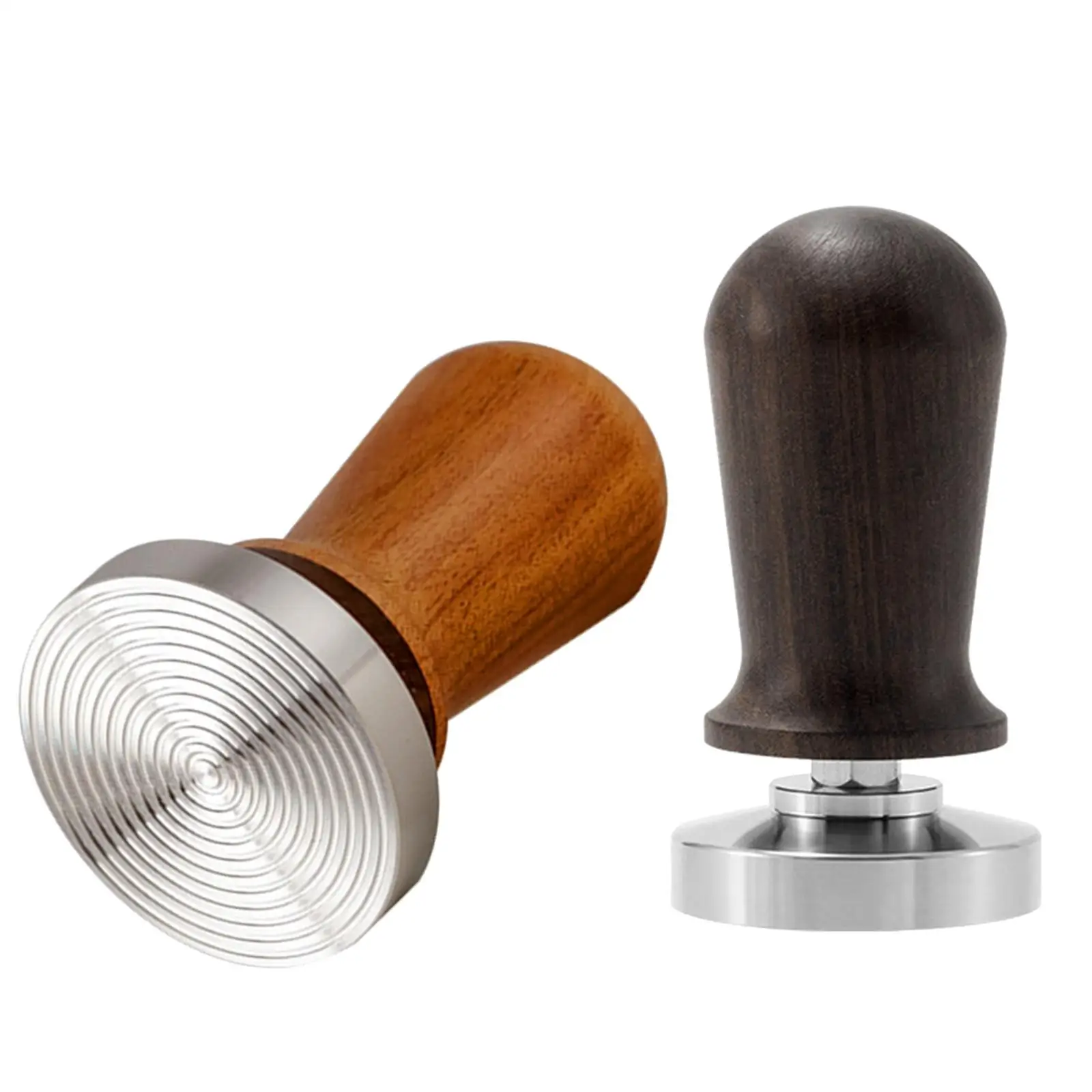 Calibrated Espresso Tamper Stainless Steel Base for Portafilter Coffee Machine Exquisite Appearance Coffee Ground Press Compact