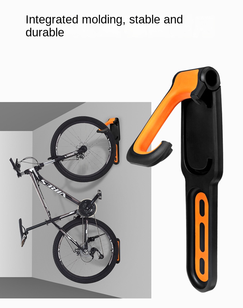 Description Picture 6 of item1PC Bicycle Wall Mount Rack Mtb Road Bike Storage Fixed Hanging Hook Bike Support Stand Bracket Holder Cycling Parking Buckle