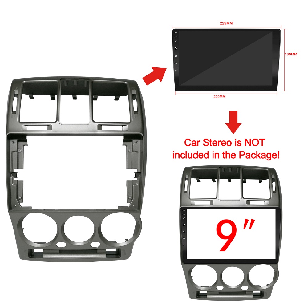9-дюймовая Автомобильная панель для HYUNDAI GETZ 2002-2011(LHD), фото,  фото, рамка автомобиля, приборная панель, стереопанель, установка для  приборной панели | AliExpress
