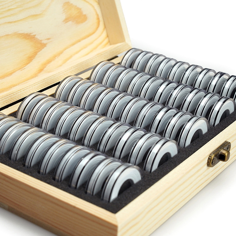 Title 4, 50PCS Coins Storage Box With Adjustment Pad Adj...