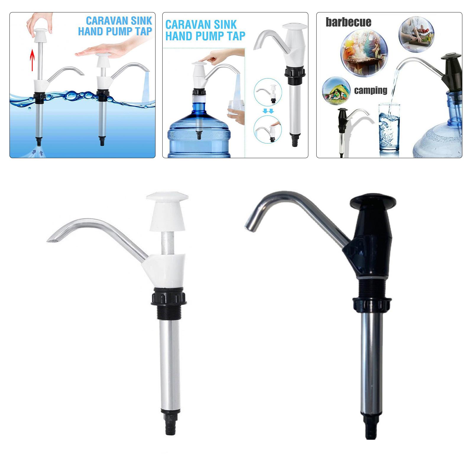 Aluminum Alloy Sink Water Hand Pump Replacement Faucet Hand Pump Tap for Camper Trailer BBQ Vehicles Campervan Motorhome
