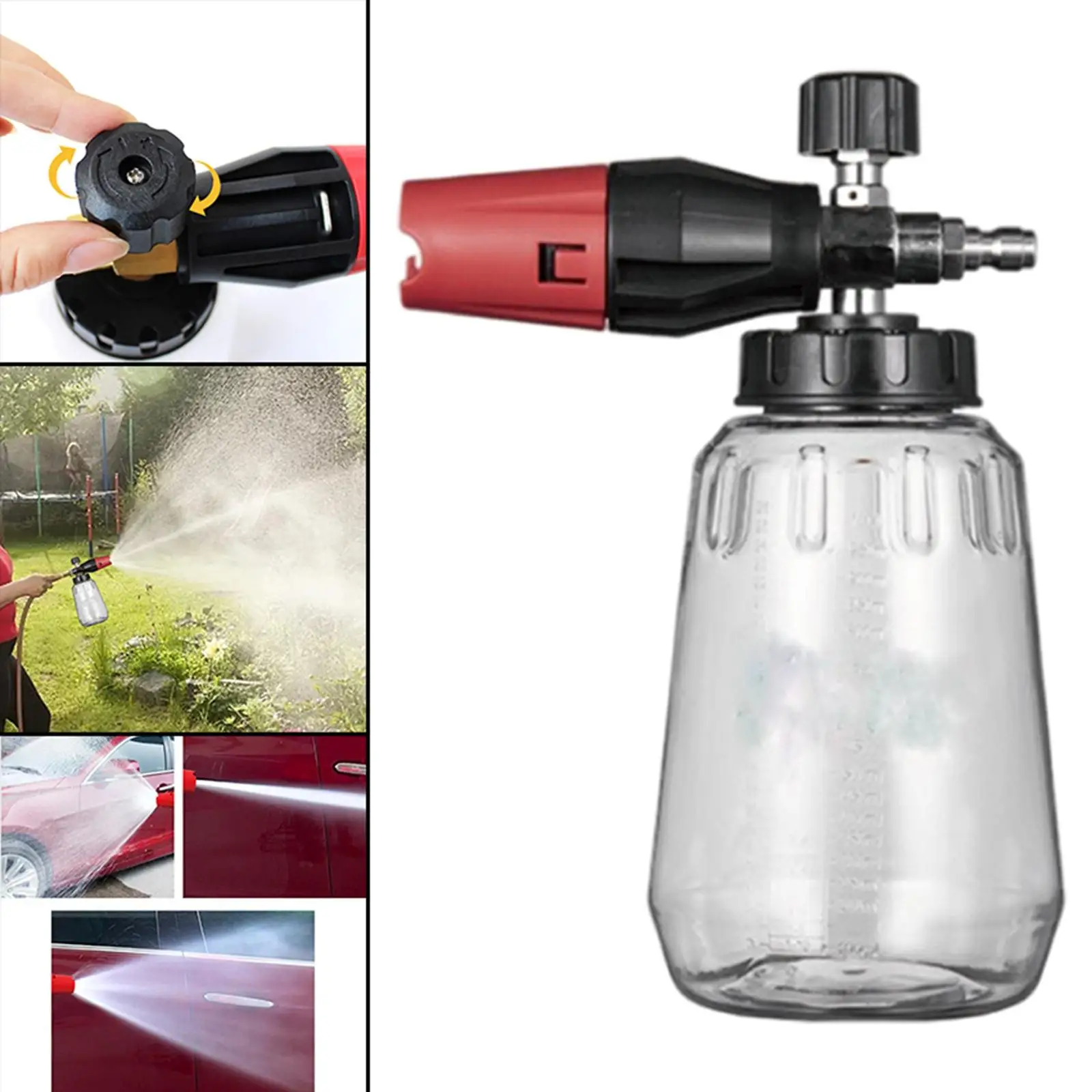Snow Foam Lance Washer Bottle Soap Lance Spray Jet 1L for Car Window Washing