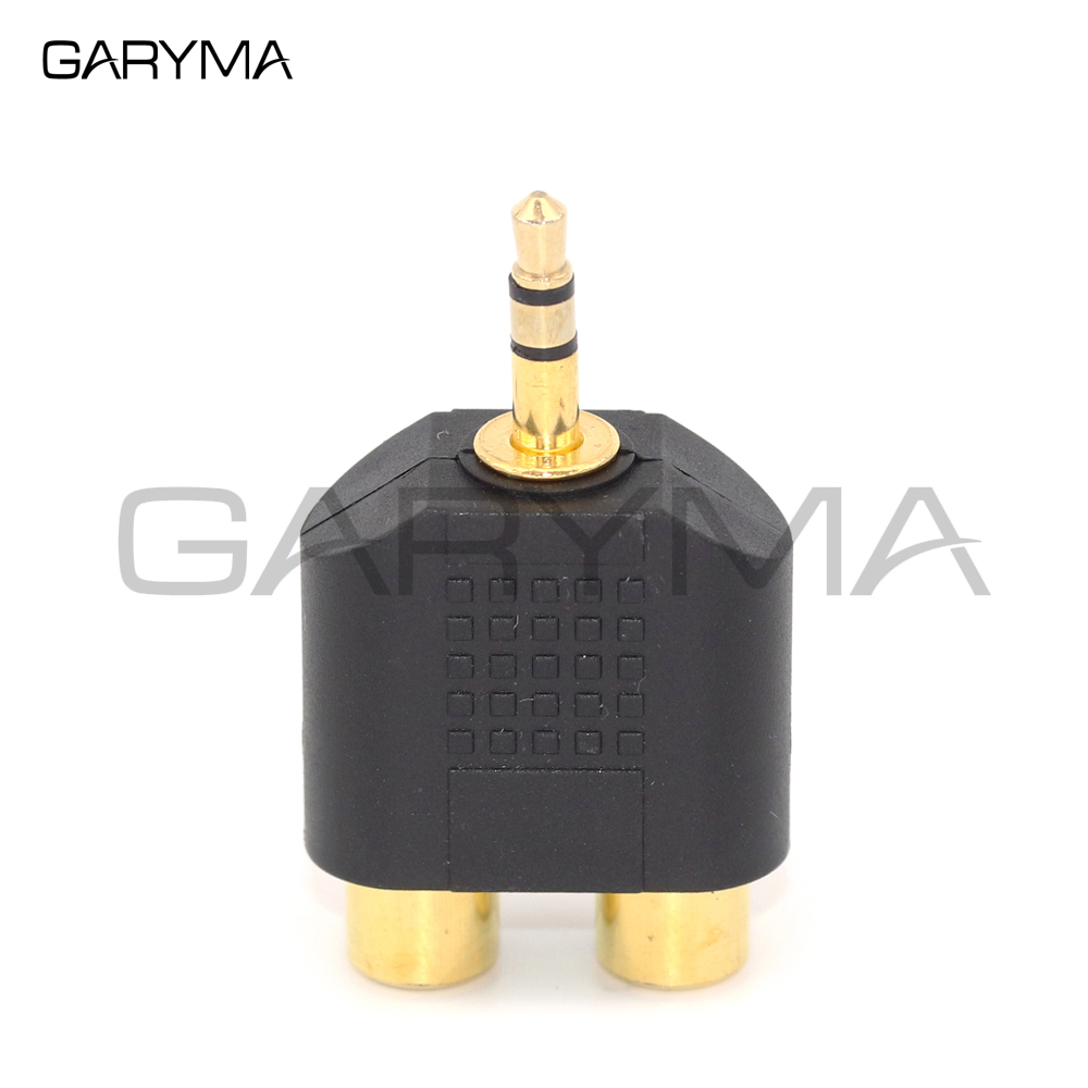1 Stück vergoldeter 3,5-mm-Stereo-Stecker auf Doppel-RCA-Buchse Adapter Y-Splitter RCA-Audio-Adapteranschluss – Detail 2