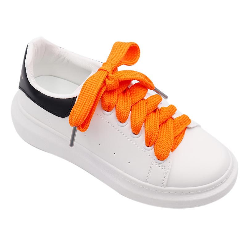 Coolstring 18 mm extra breite, fette, flache Spitze mit silbernen Metall-Aglets, einfarbig, grüne Schnürsenkel für Männer und Frauen, einfache niedrige hohe Stiefel – Detail 16