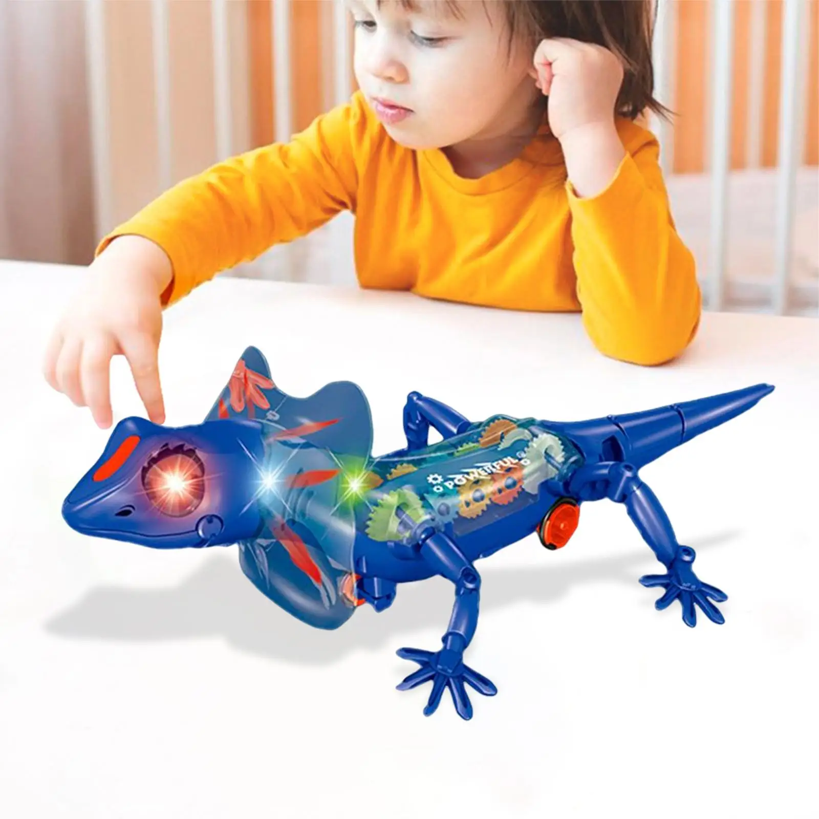 Lizard Battery Powered Robotic Toy Crawling Removable Tail Trick Toy Gift