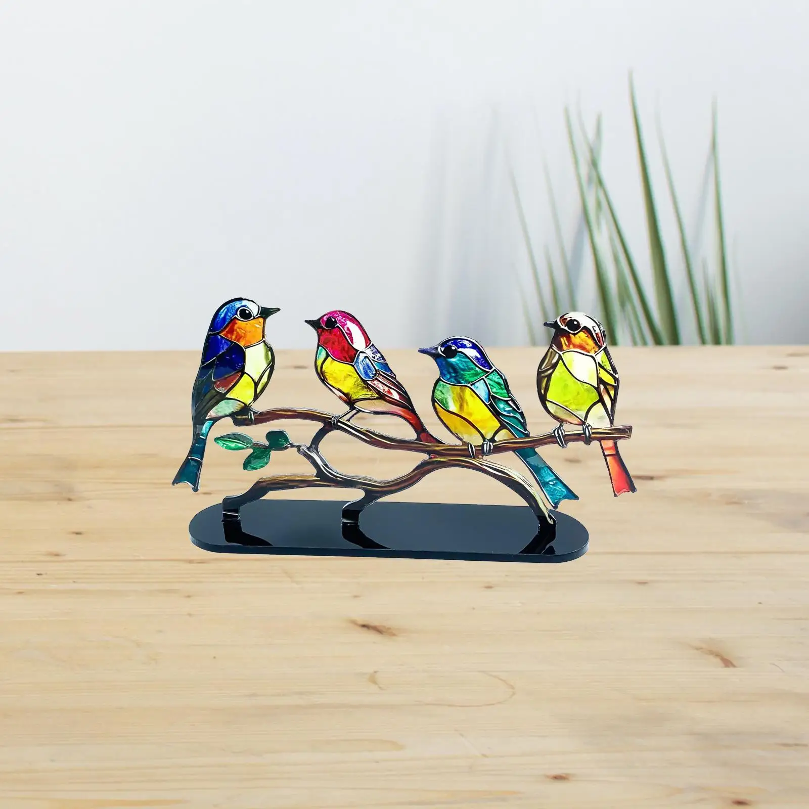 Birds Desktop Ornament Artwork Craft Figurines Centerpiece Bird Statues Bird Sculpture for Car Livingroom Party Tabletop Indoor