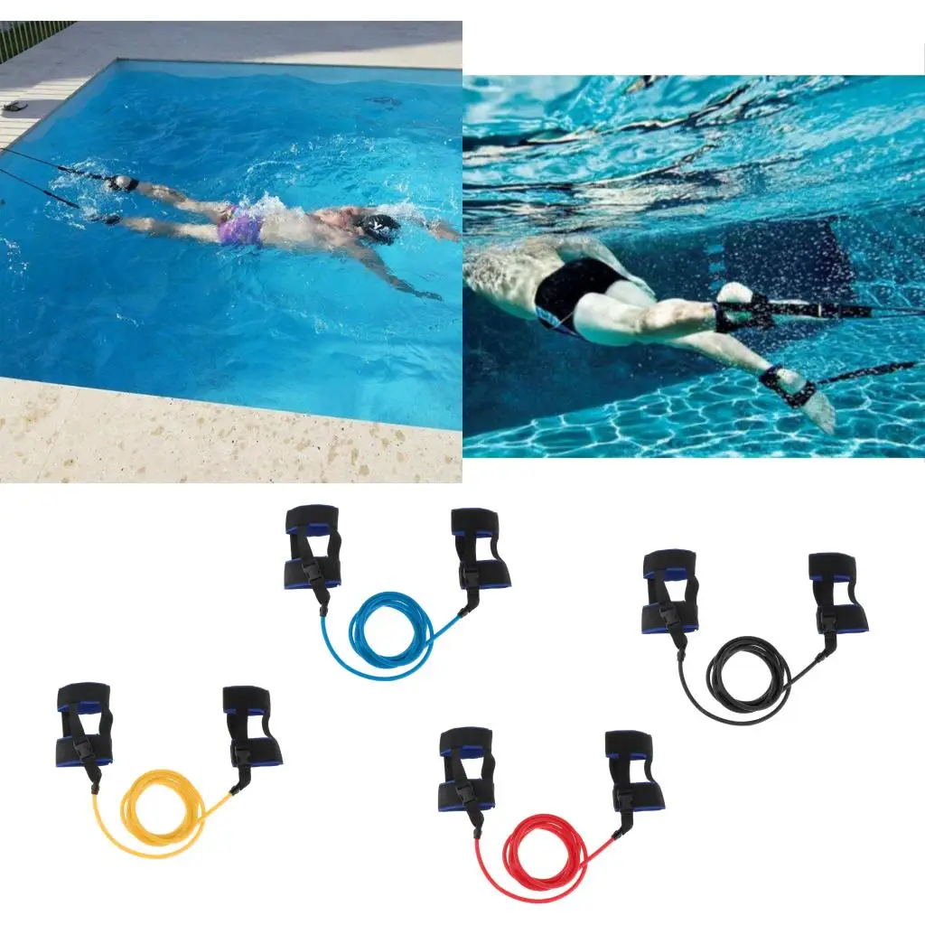 Stationary Swimmer Training Ankle Strap Bands  Training Leash Belt Set