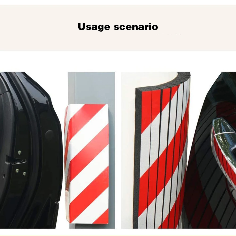 1/2PCS Auto Tür Stoßstange Schutz Außen Anti-scratch Parkplatz Garage Protector Klebstoff Warnzeichen Parkplatz Sicherheit garage – Detail 2