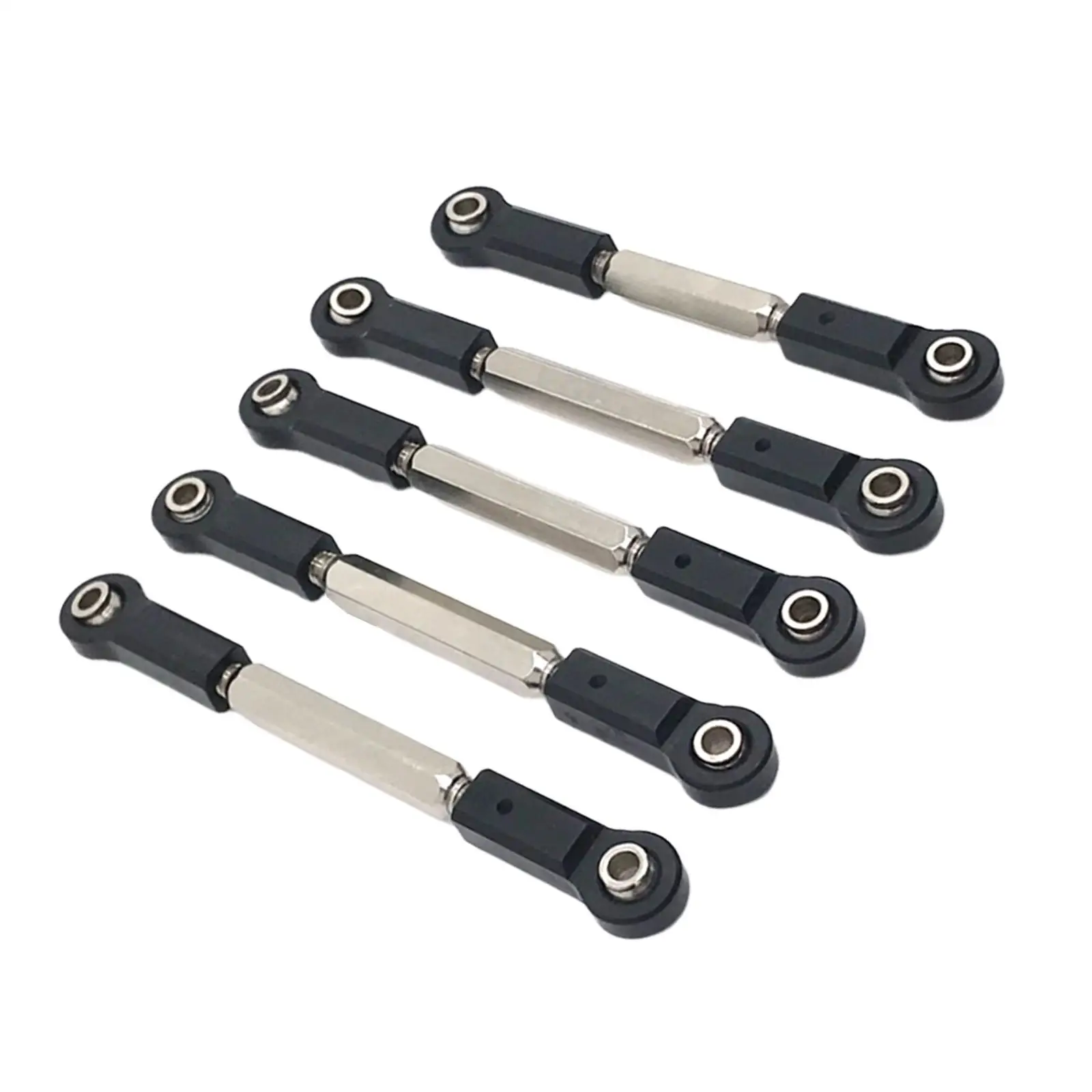 5x 1:10 Scale Steering Link Rod Adjustable Replacement Accessory Steering Rod for JLB J3 RC Crawler Accessory Parts Upgrade