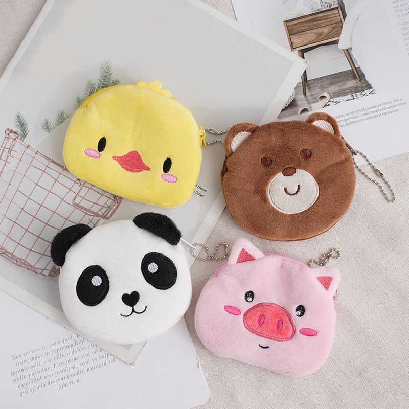 Cartoon Niedlichen Tier Fisch Küken Geldbörse Kawaii Brieftasche Plüsch Münze Tasche Schlüssel Kopfhörer Münze Organizer Tasche Zipper Tasche Kinder Geschenke – Detail 35