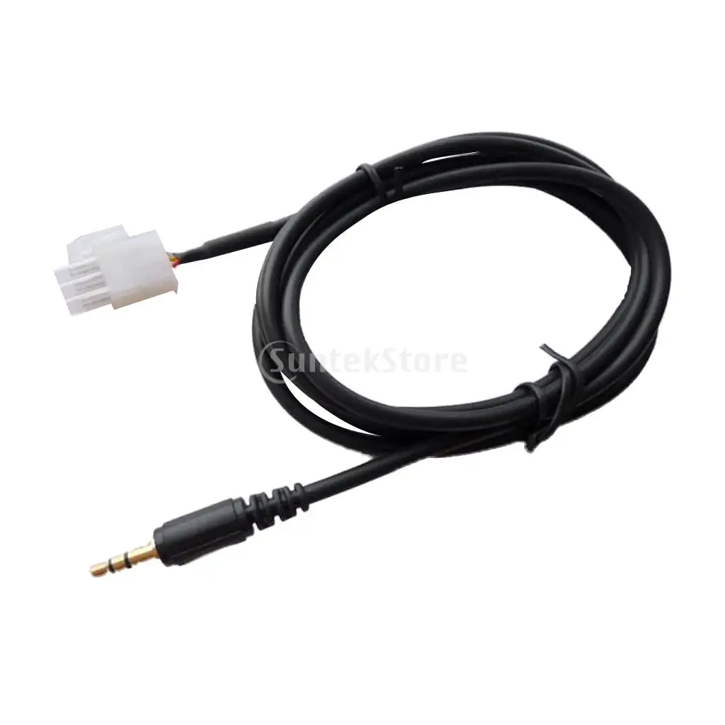 3.5mm Moto AUX Audio Cable Male Line 3-PIN for Honda G L1800 Goldwing