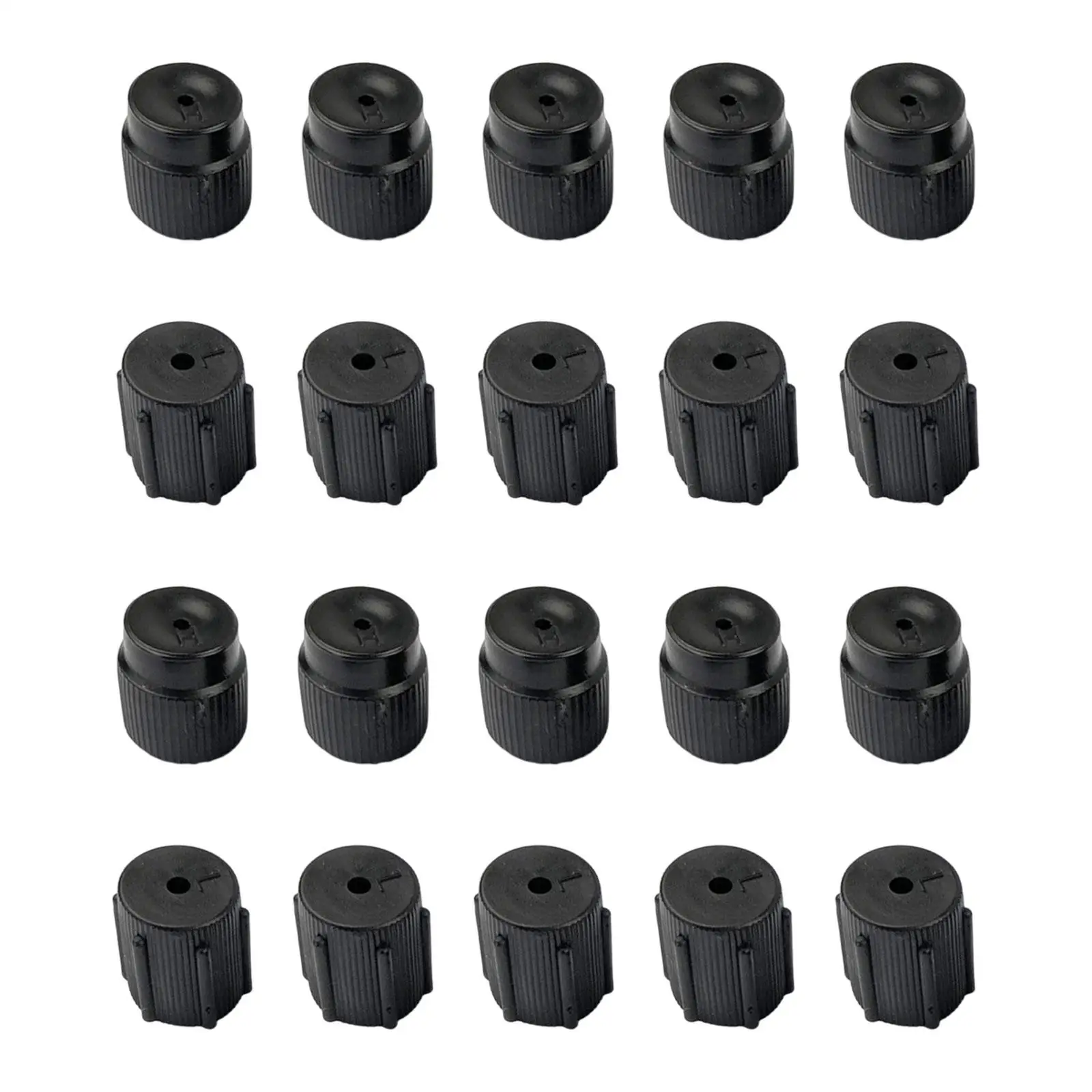 20Pcs AC System Accessories Auto Accessory Repair Hat Leakproof Easy to Use Universal High Pressure AC System Caps Set AC Cap