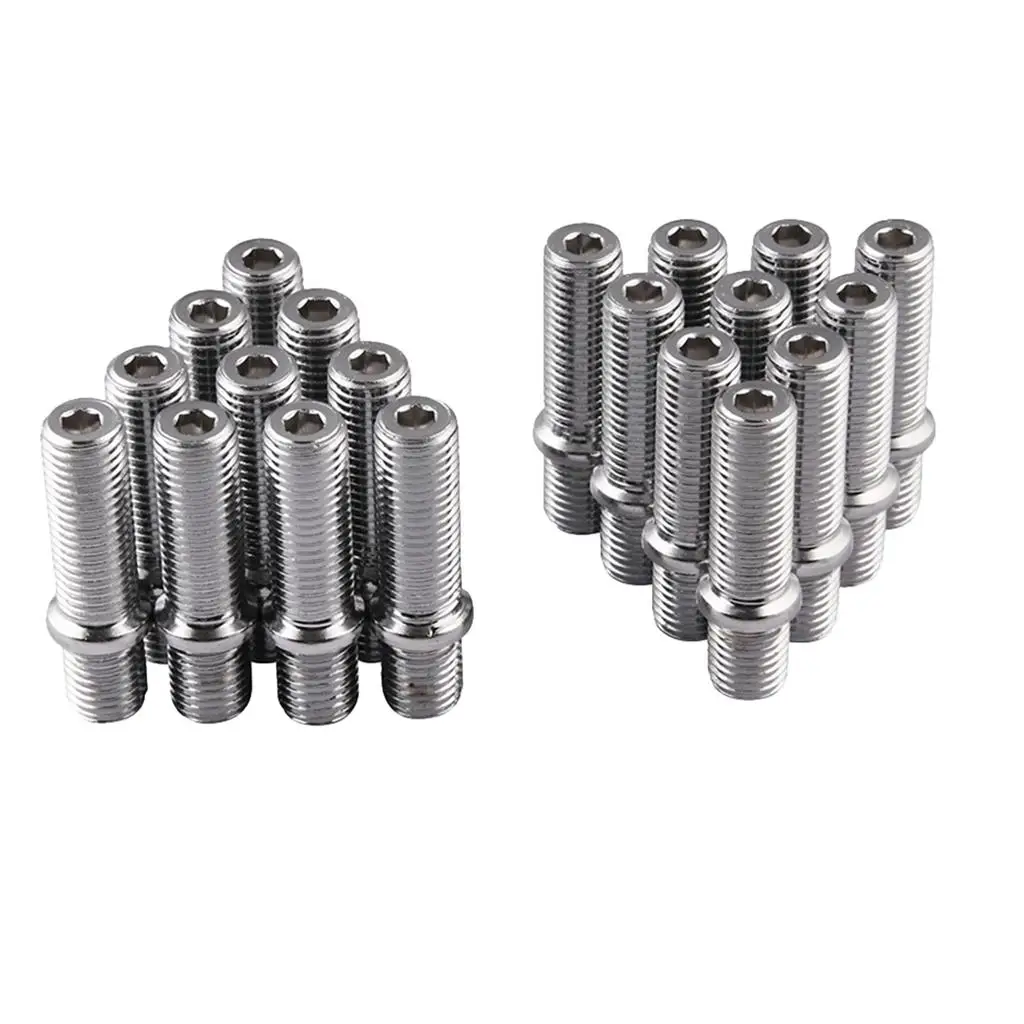 20 Pack 50mm Wheel Stud Conversion M5 to M5 Extended Shank Adapter