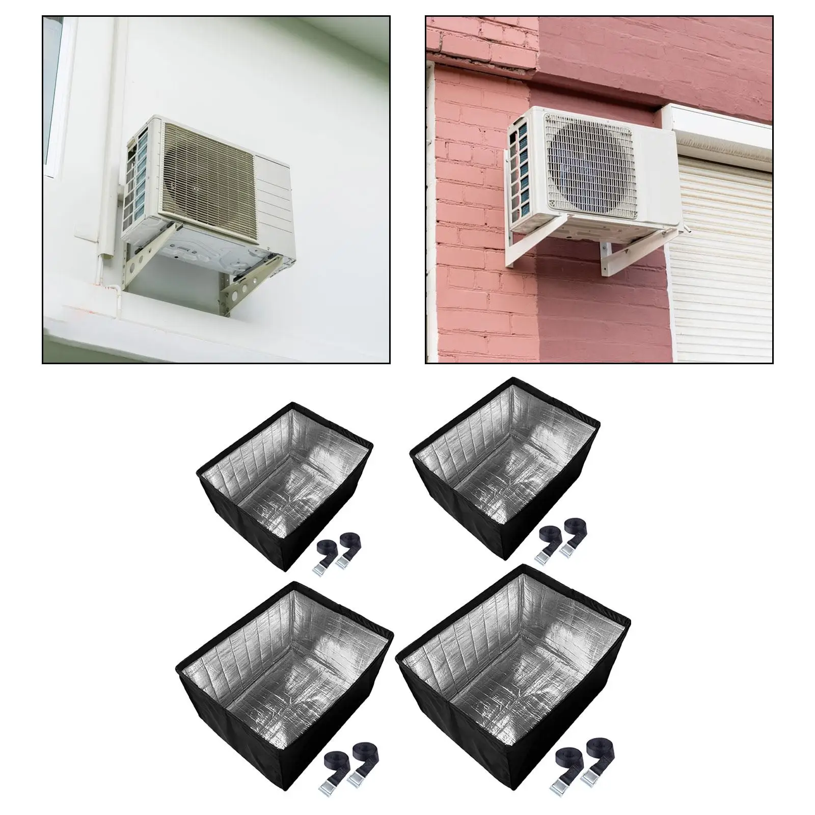 Air Conditioner Cover for Outside Units Keep Warm for School,Home Window