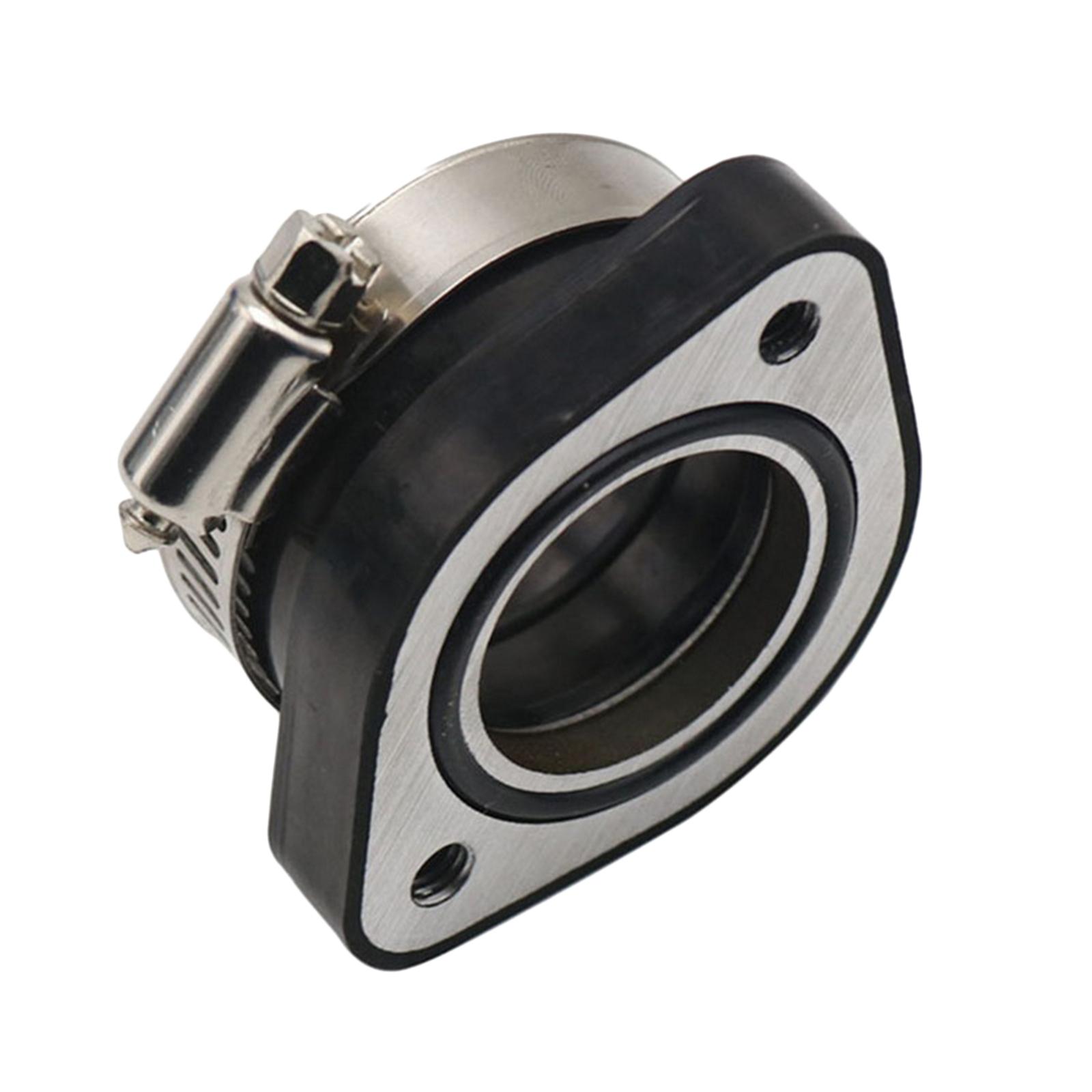 Rubber Motorcycle Carburetor Adapter 48mm Black Carburetor Manifold Inlet Intake Pipe Rubber Mat for TM28 Carburetor Dirt Bike