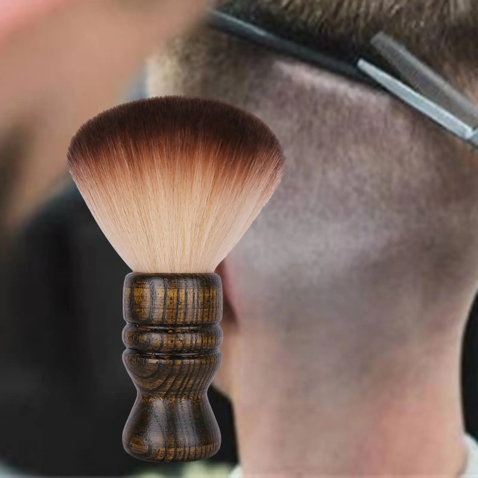 Barber Neck Face Duster Brush Haircut Clearning Brush for Men Husband Personal and Professional Shaving Salon Father`s Day Gifts