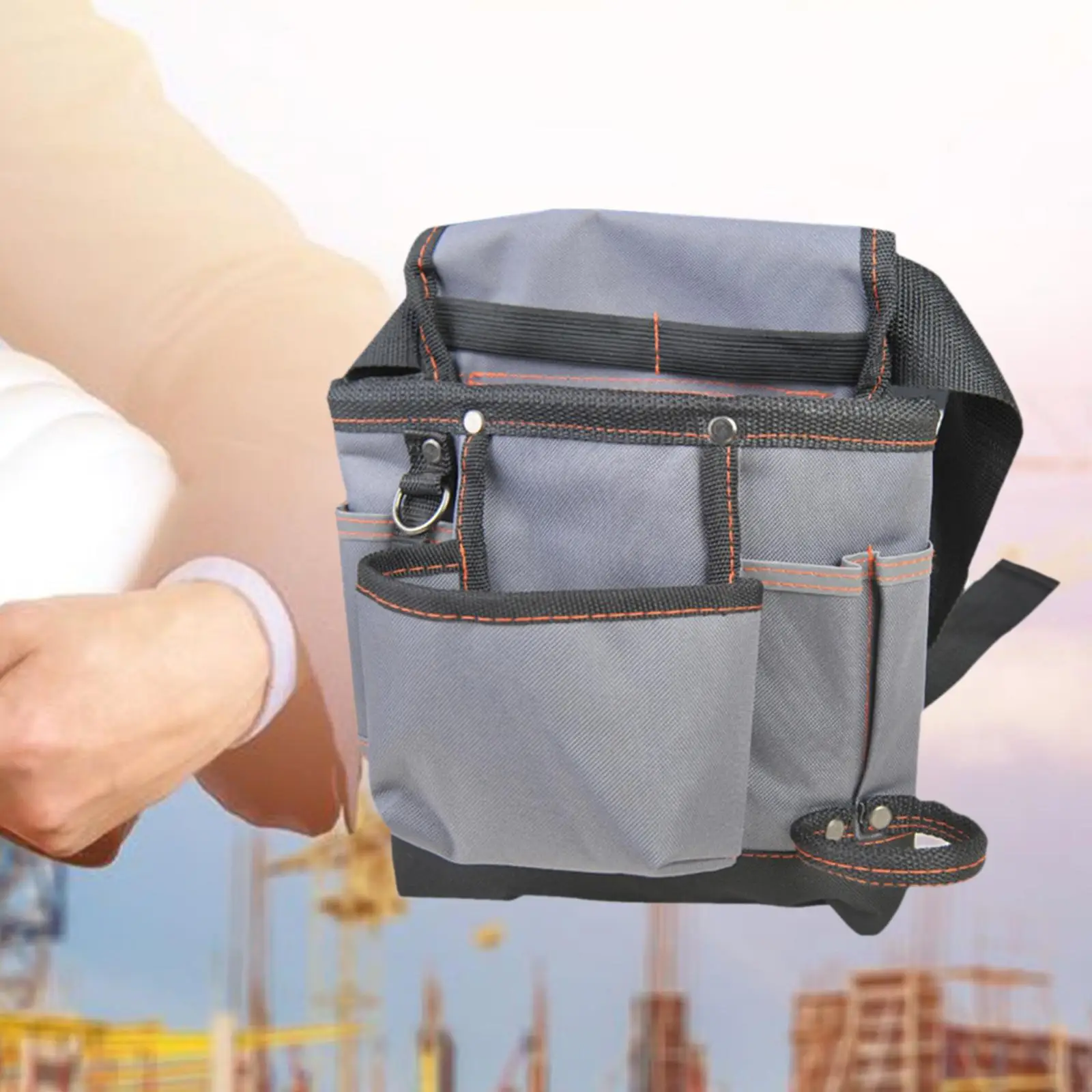 Waterproof Tool Bags Multifunctional Shoulder Premium Workmanship Double Layer Convenient Durable Tool Bag for for Carpenters