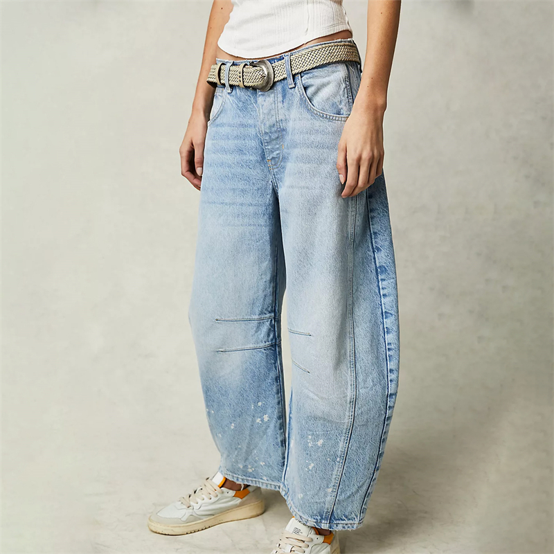 Title 29, Cropped Jeans for Women y2k Aesthetic Solid Col...