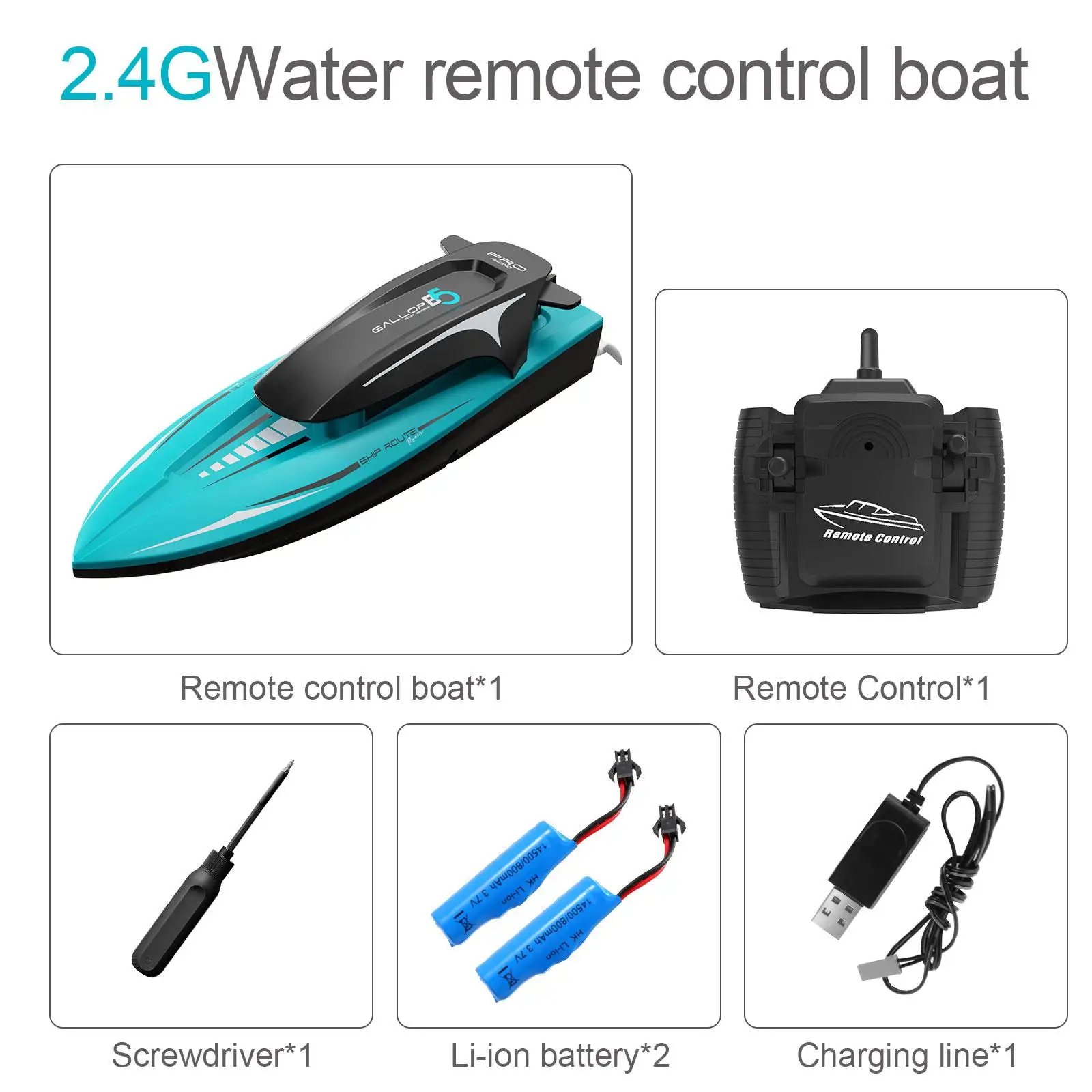Remote Control Speedboat Simple to Control Dual Motor for Lakes Outdoor Toys