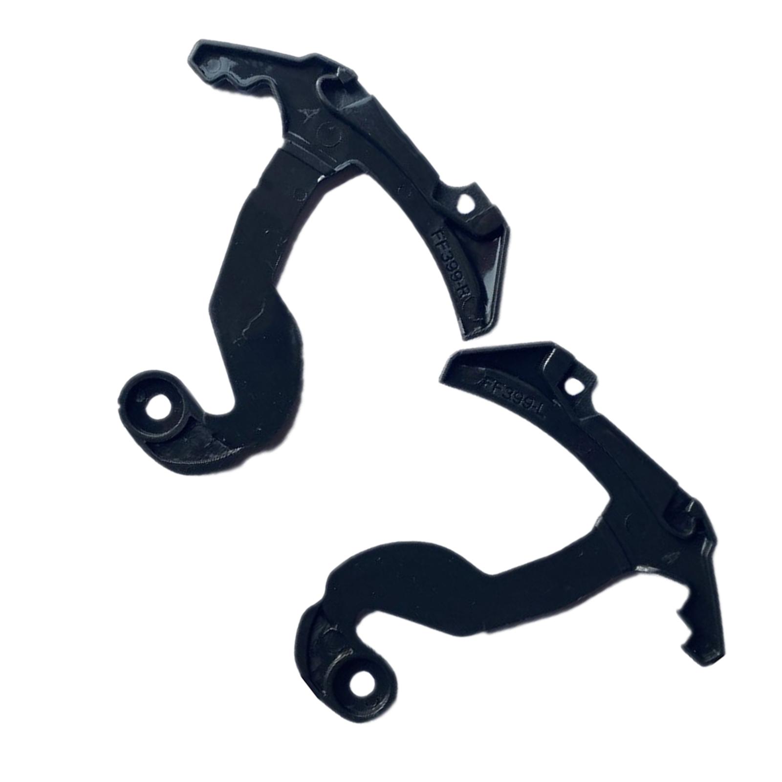 2Pcs Helmet LS2 Ff399 Lens Base Black Lens Mounts Ff Mhr 89 Lens Base Visor Base Fits for Ff396 Helmets Parts Motorcycle Parts