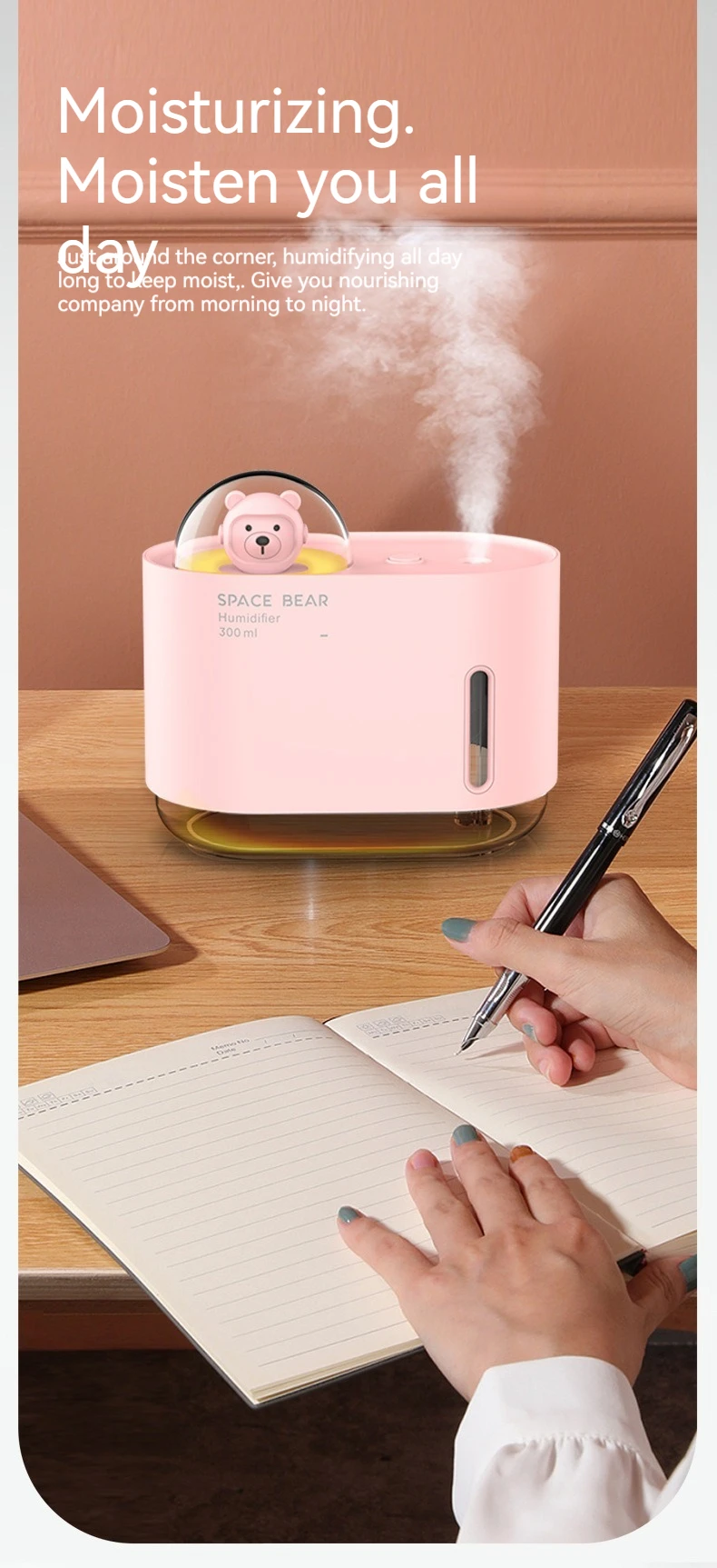 Title 5, New cute pet air spray humidifier USB mini spa...