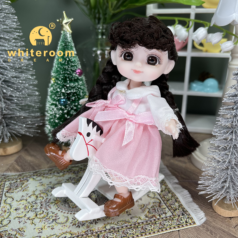 Neue Kawaii 1/12 Baby Tasche Puppe 10cm Ob11 Puppen Mit Kleidung Outfit Kleid Überraschung Bjd Puppen Figur Aktion Spielzeug für Mädchen Geschenke – Detail 34