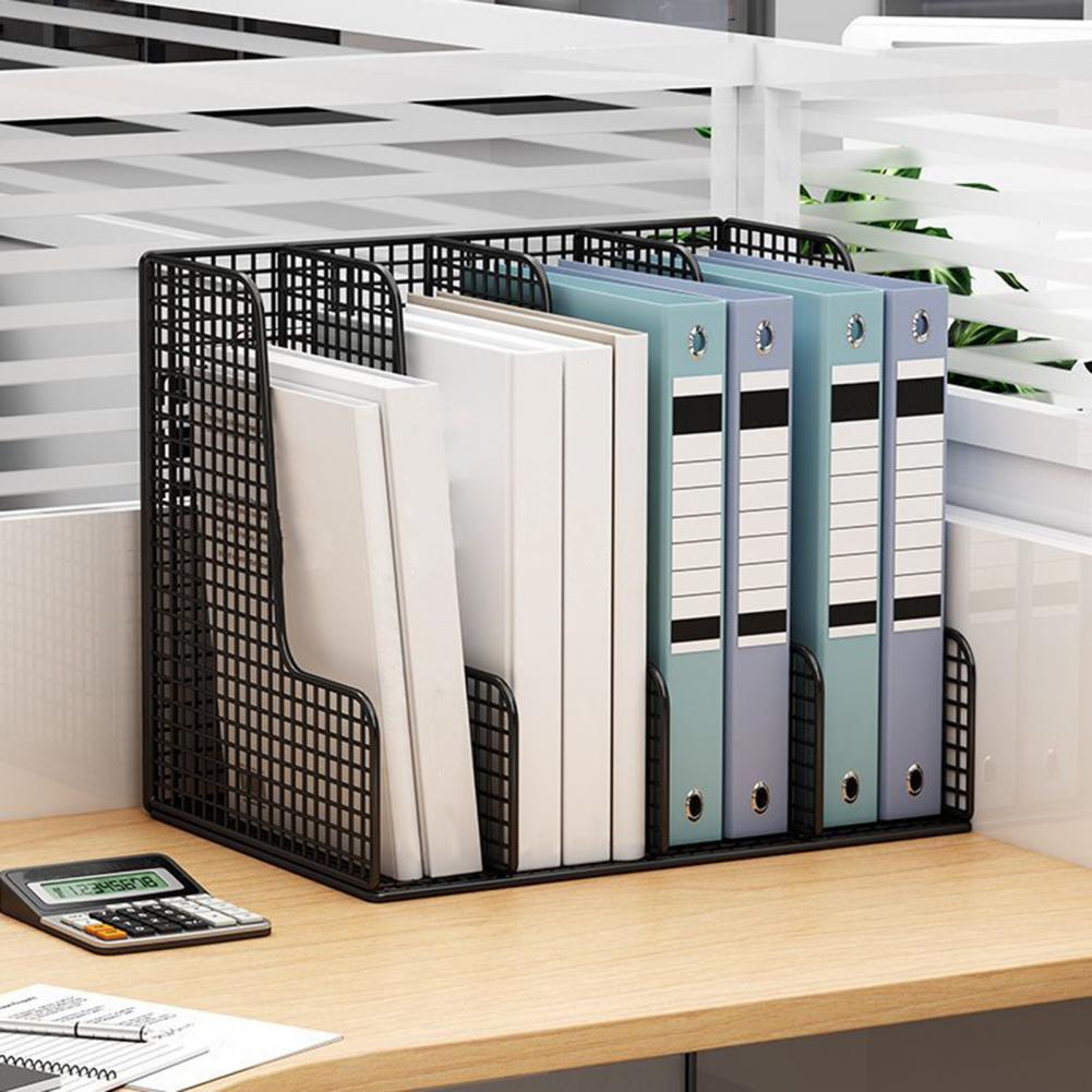 Wide Application File Rack Mesh Desk File Organizer Sorter