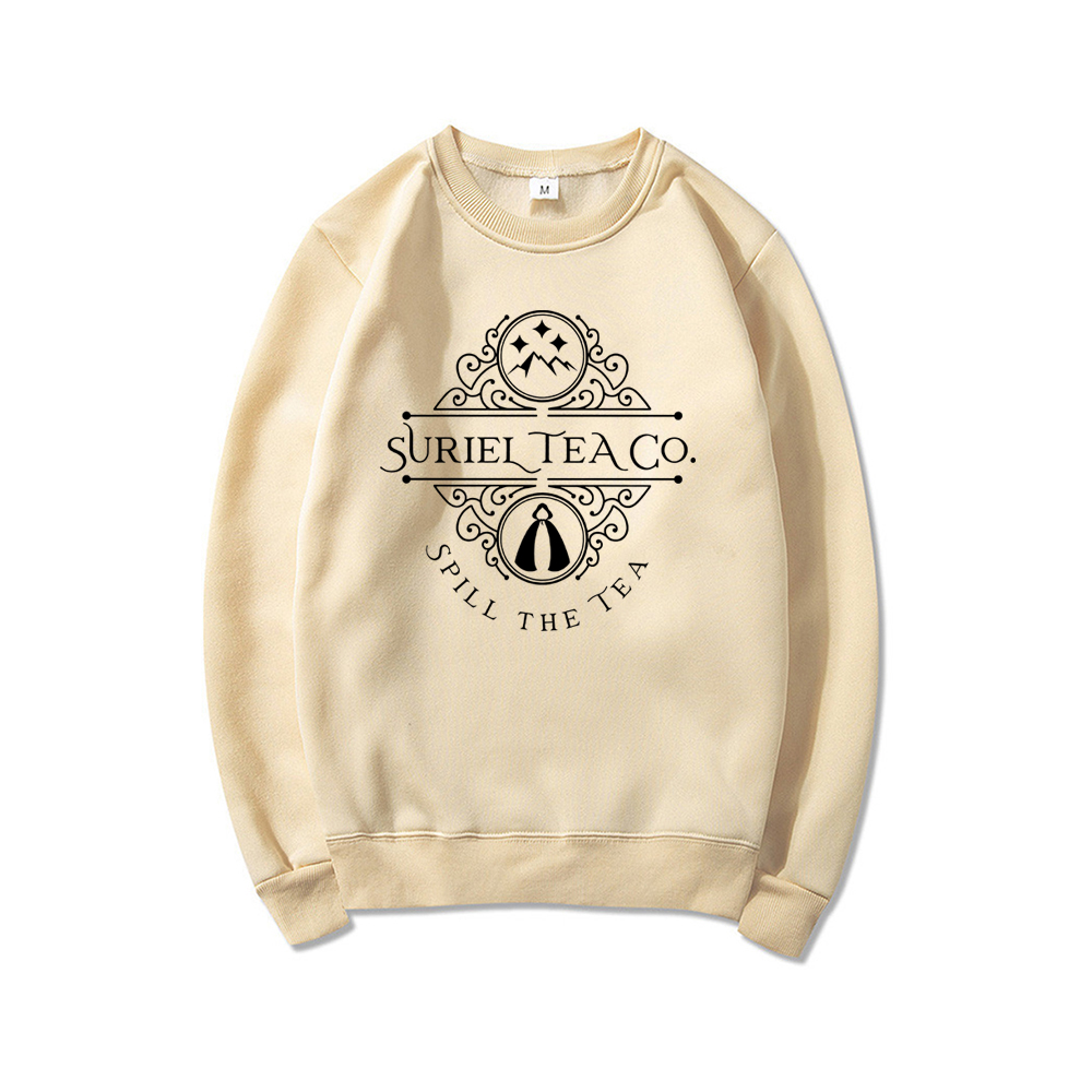 Surron Tea Co Manga Longa Hoodies Gráficos