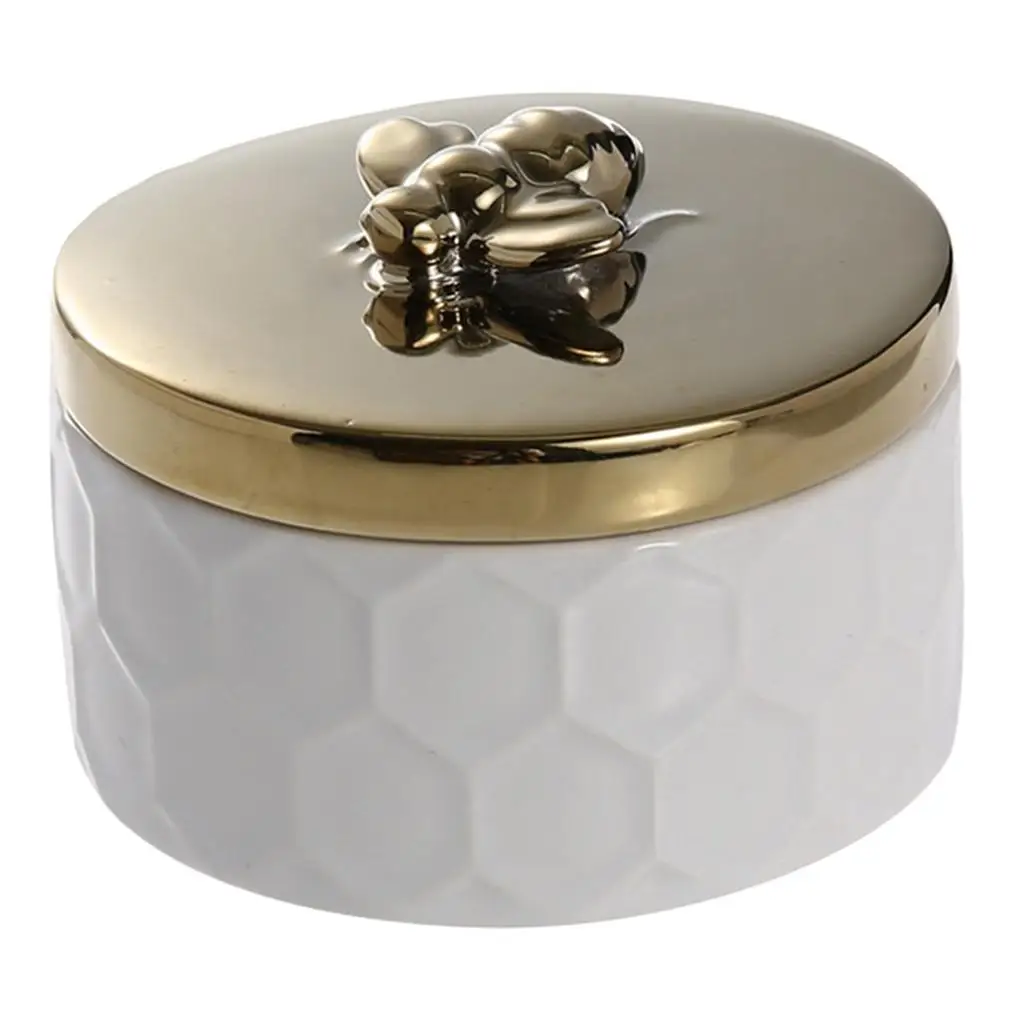 Novelty Trinket Box Jewelry Box Storage Ceramic Rings Holder Earrings Necklace Organizer for Girl Friend