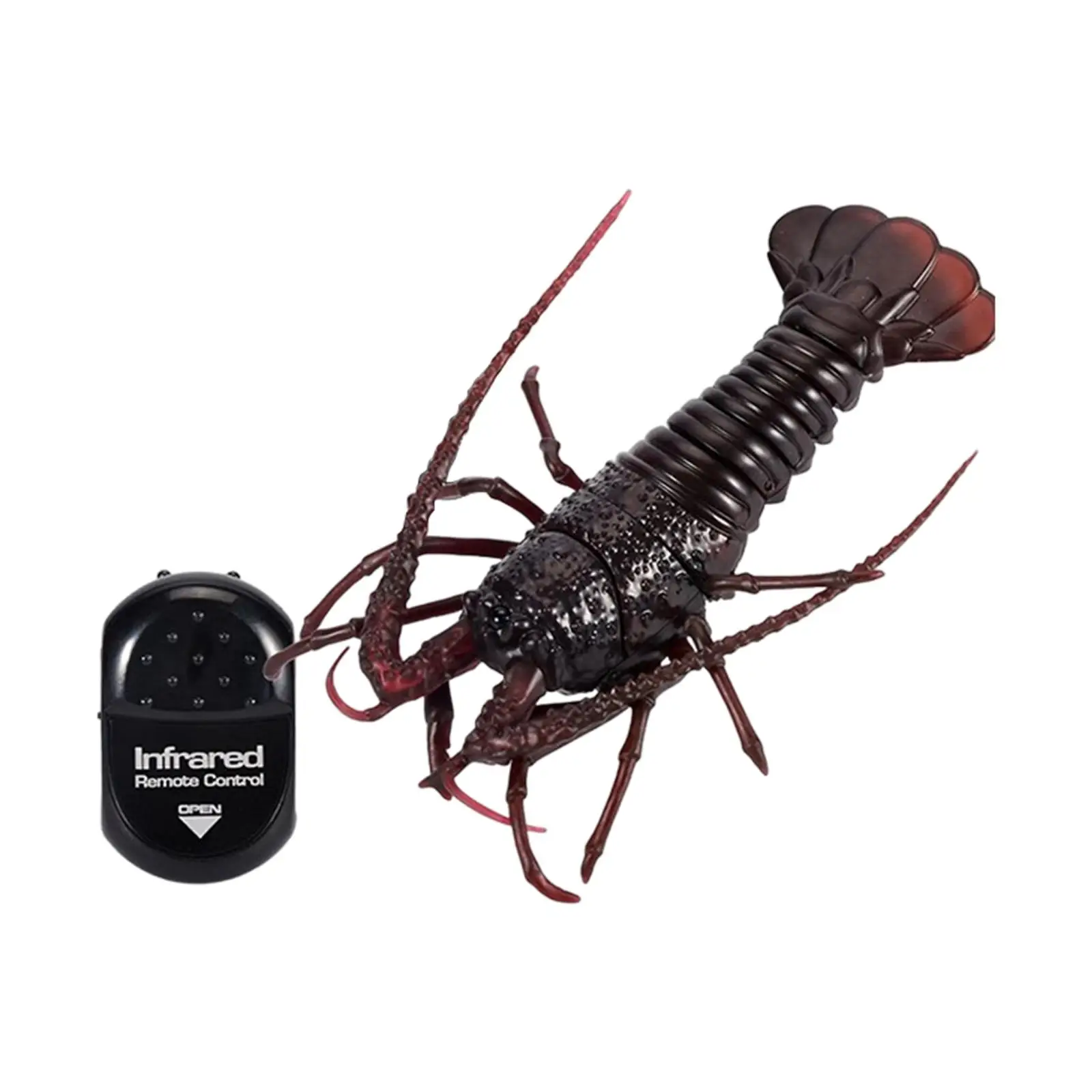 Simulation RC Crawfish Realistic Remote Control Vehicle Car Animal Joke Toys Electric Infrared RC Shrimp for Children Kids Gifts