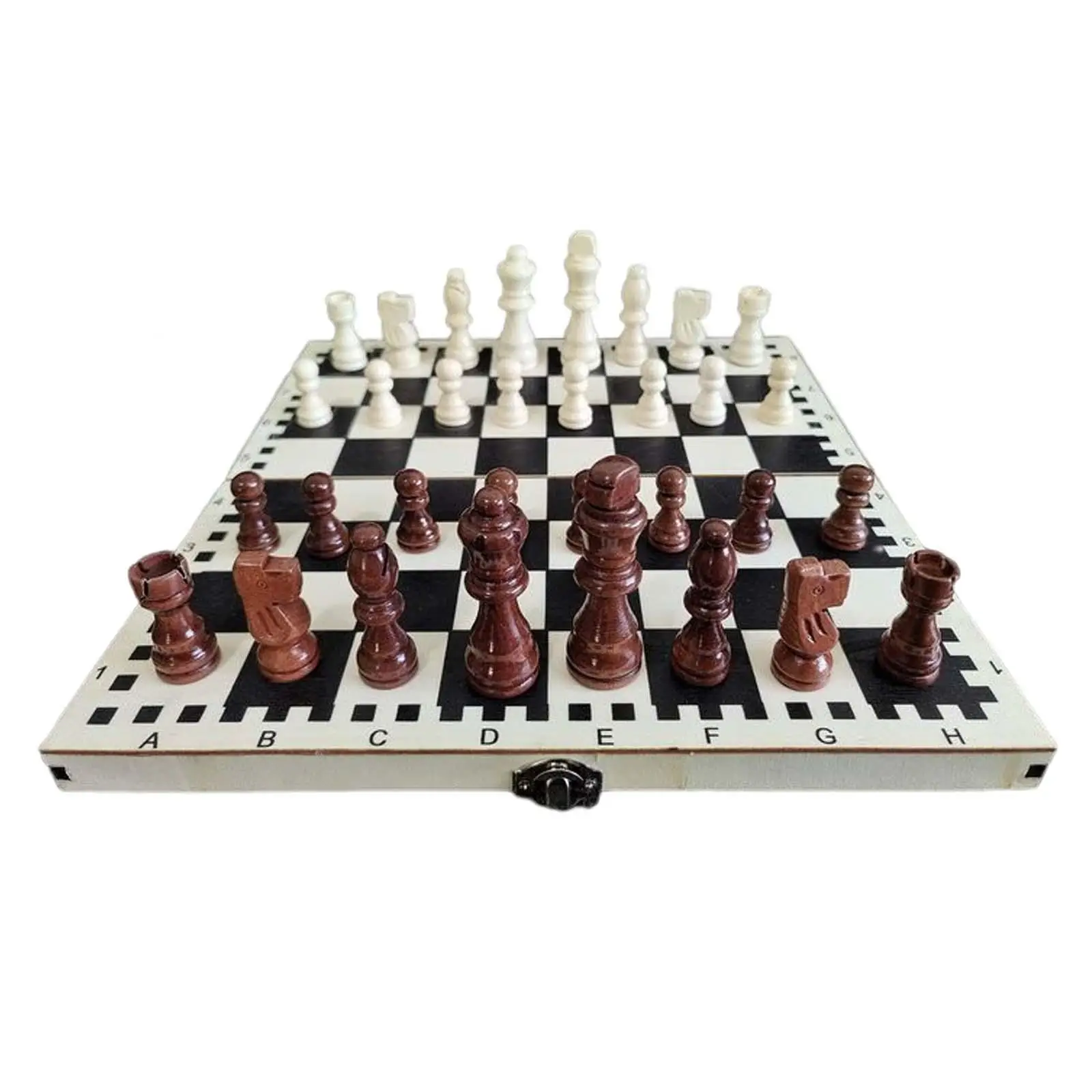 Portable Wood Chessboard Game Board Set 11.8x11.8inch Professional Educational Toys