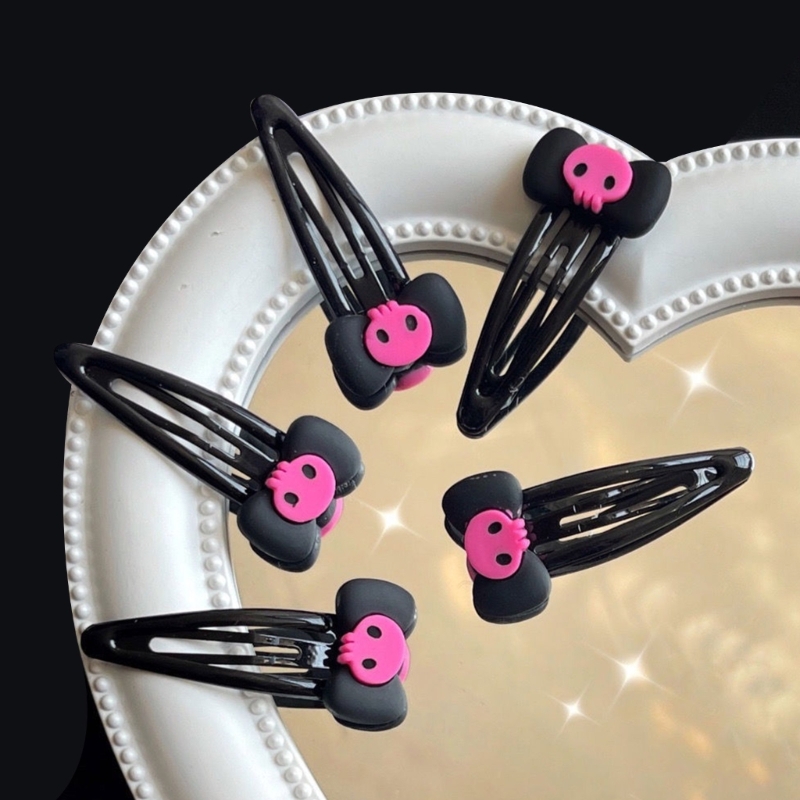 Schädel Haarnadel Schleifen Haars pangen Haarnadel Schädel Bobby Pin Schleifen Haars pange Bögen Haarnadel jk Haars pange jk Haarschmuck – Detail 3