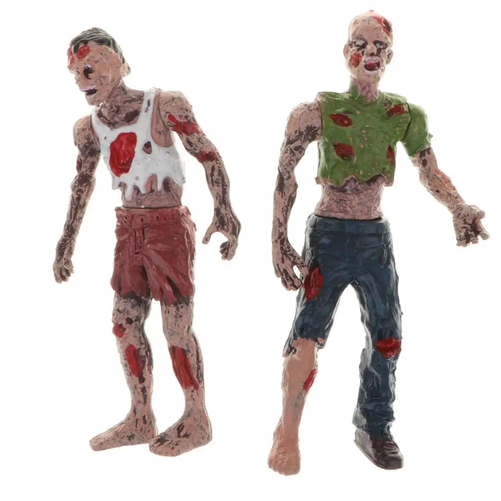 6pcs Walking Dead Cinema Action Figure Model Gifts for Zombie Fan Lovers