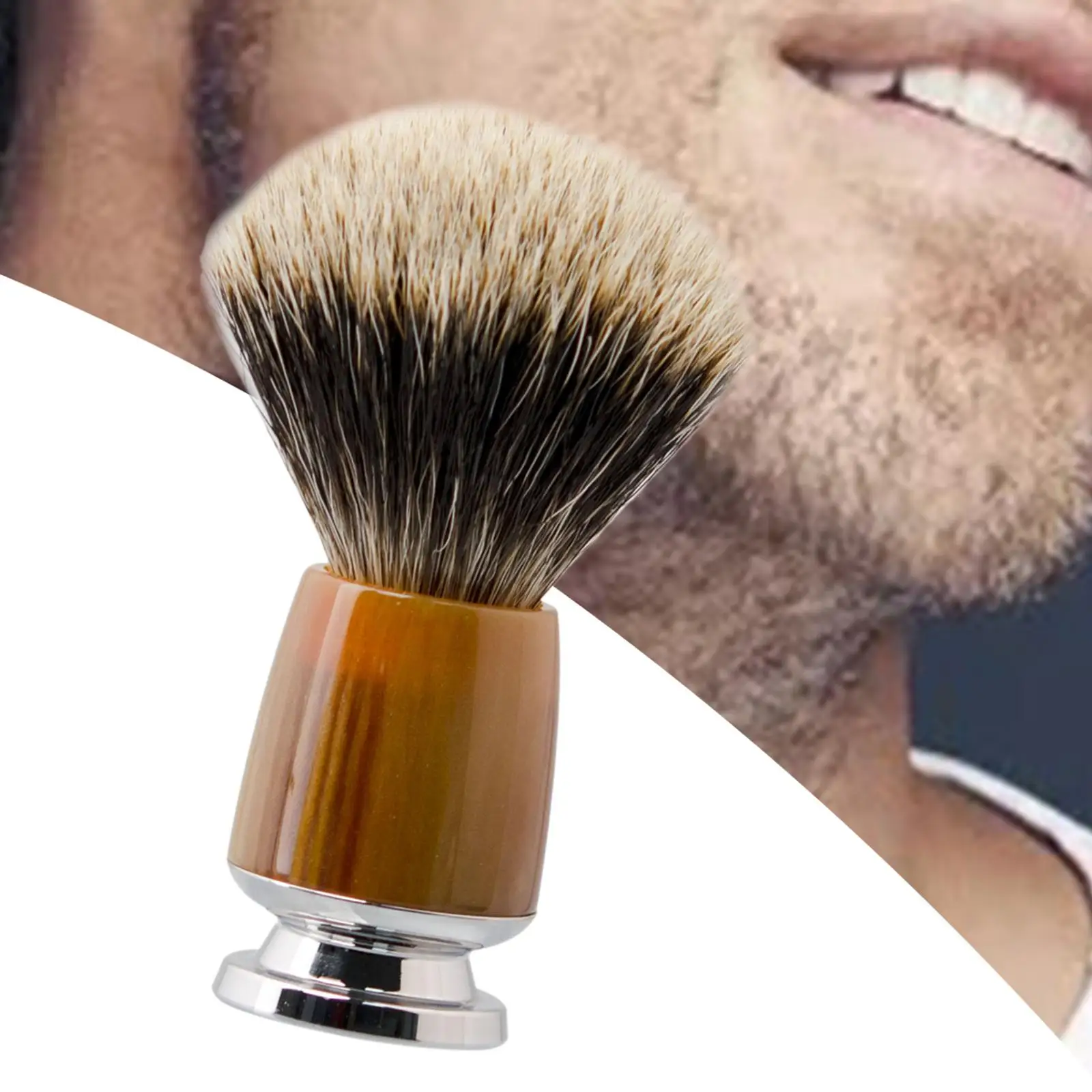 Shaving Brush for Men Shave Brush Rich Lather Handmade Wet Shave Hair Shaving Brush Facial Beard Cleaning Luxury Shave Accessory