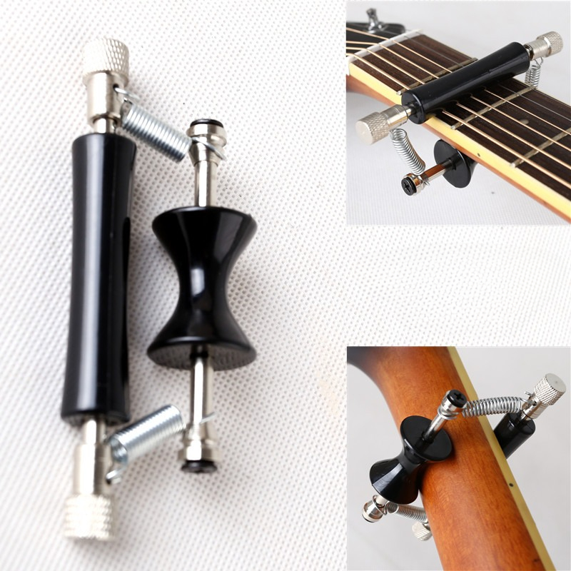 Rolling Guitar Capo Glider Quick Setup Sliding Capo Aluminiumlegierung Gummi für Folk-Akustikgitarre – Detail 3