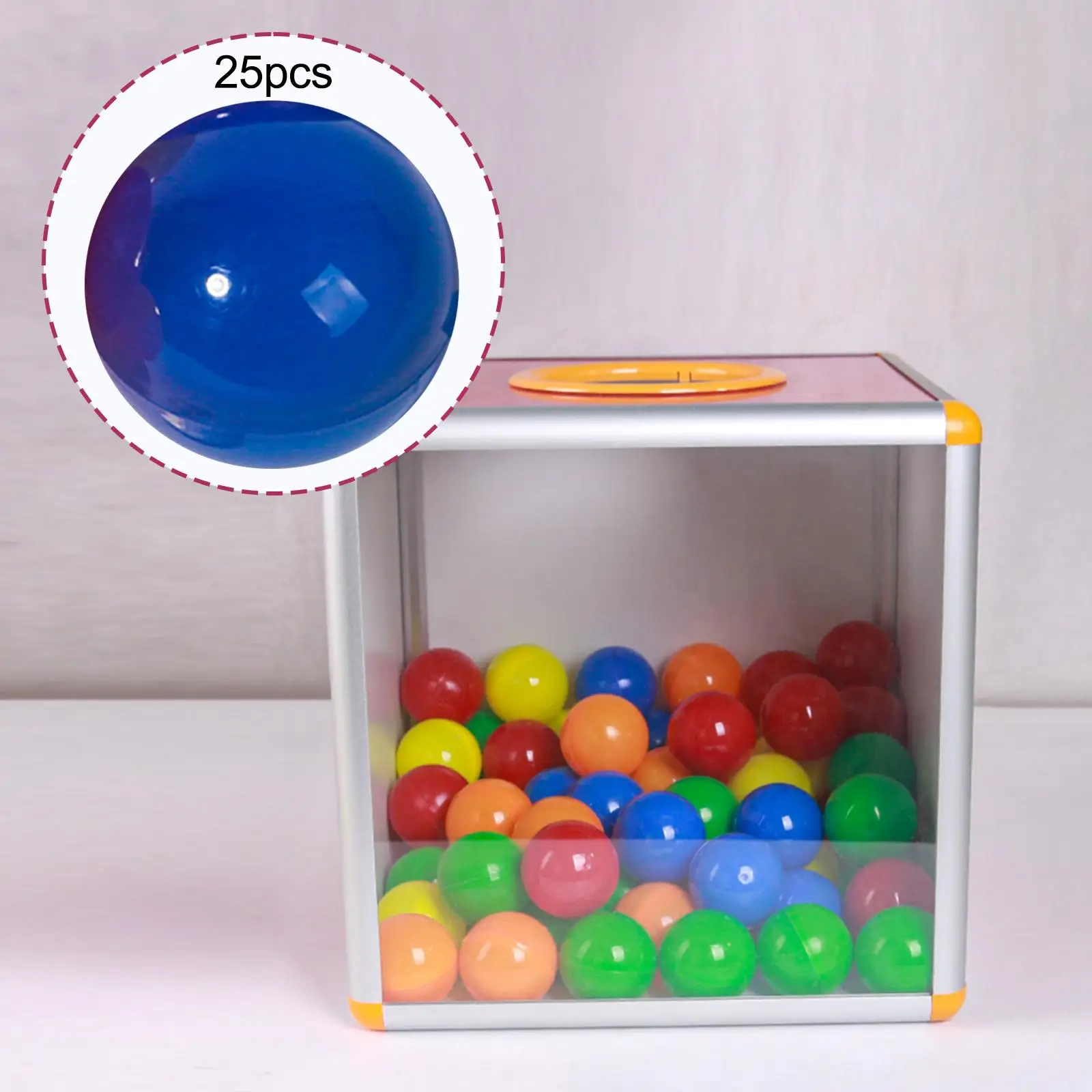25Pcs Bingo Ball Replacement Parts Fittings Portable Opening Calling Balls for Office Large Group Games Nights Household Parties