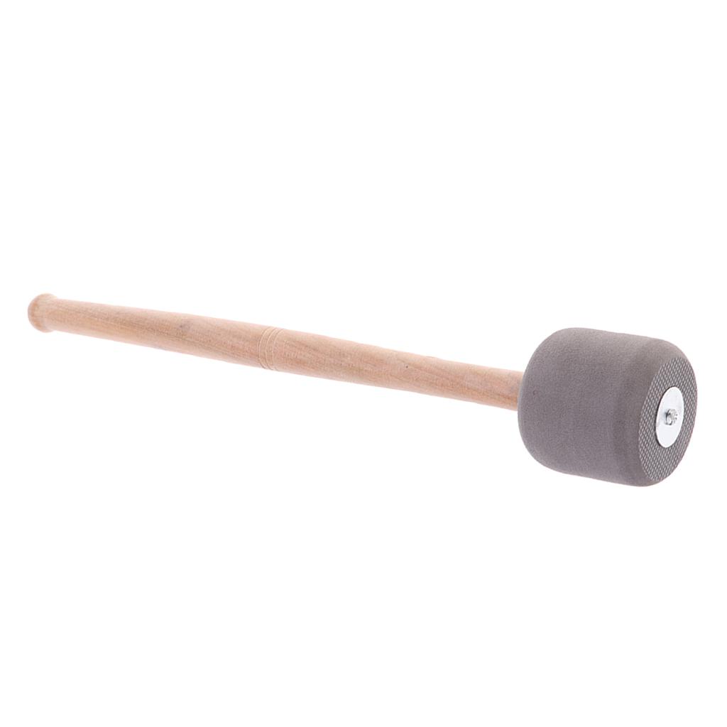 Foam Concert Bass Drum Mallet Drumstick with Wood Handle for Musical Percussion Instrument