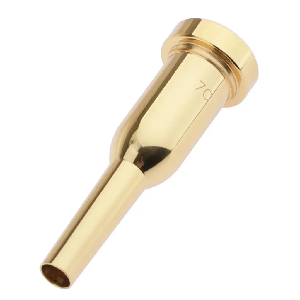 Trumpet Mouthpiece 7C Replacement Musical Instruments Accessories,Gold Plate