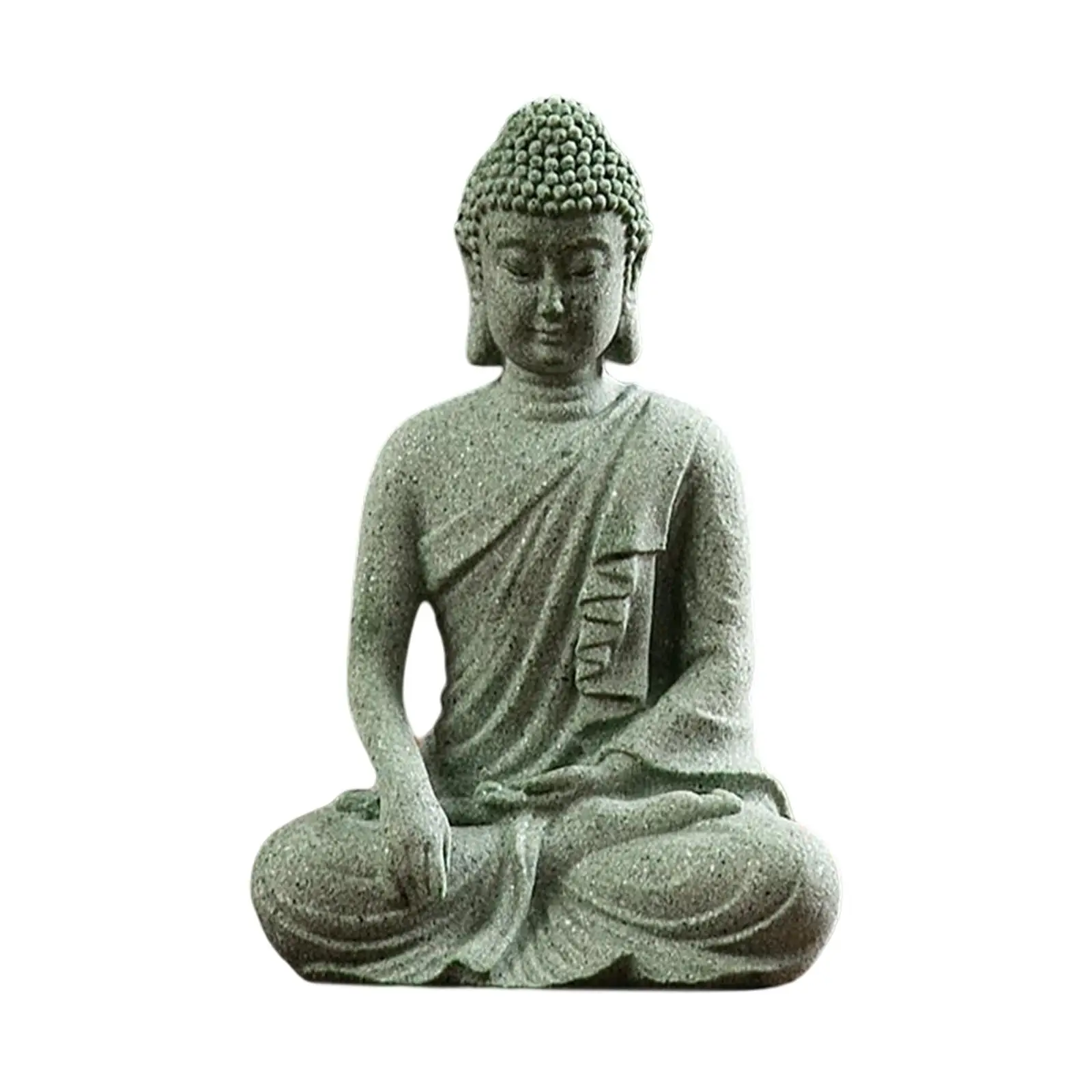 Buddha Statue Tabletop Porch for Home Decoration Meditating Decor Gift